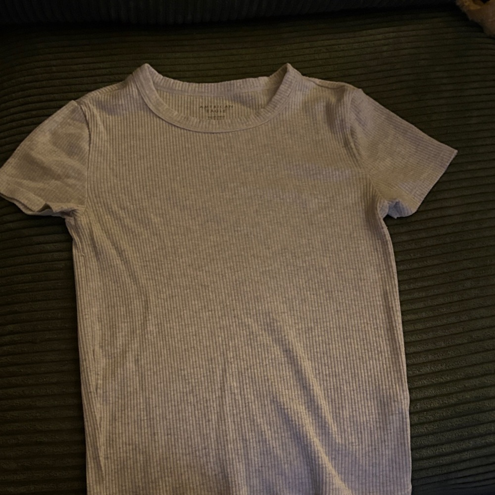 American Eagle Outfitters Gray Short Sleeve Tee